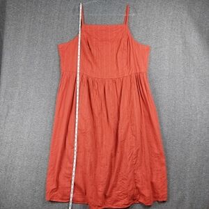 OLD NAVY WOMENS TERRACOTTA RUST RED ORANGE SMOCKED BACK BOHO MAXI DRESS SZ 4X